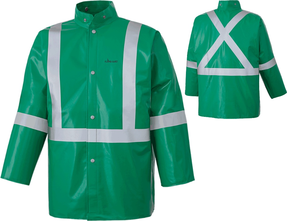 RANPRO CA-43® FR CHEMICAL/ACID RESISTANT SAFETY JACKET - PVC/POLY
